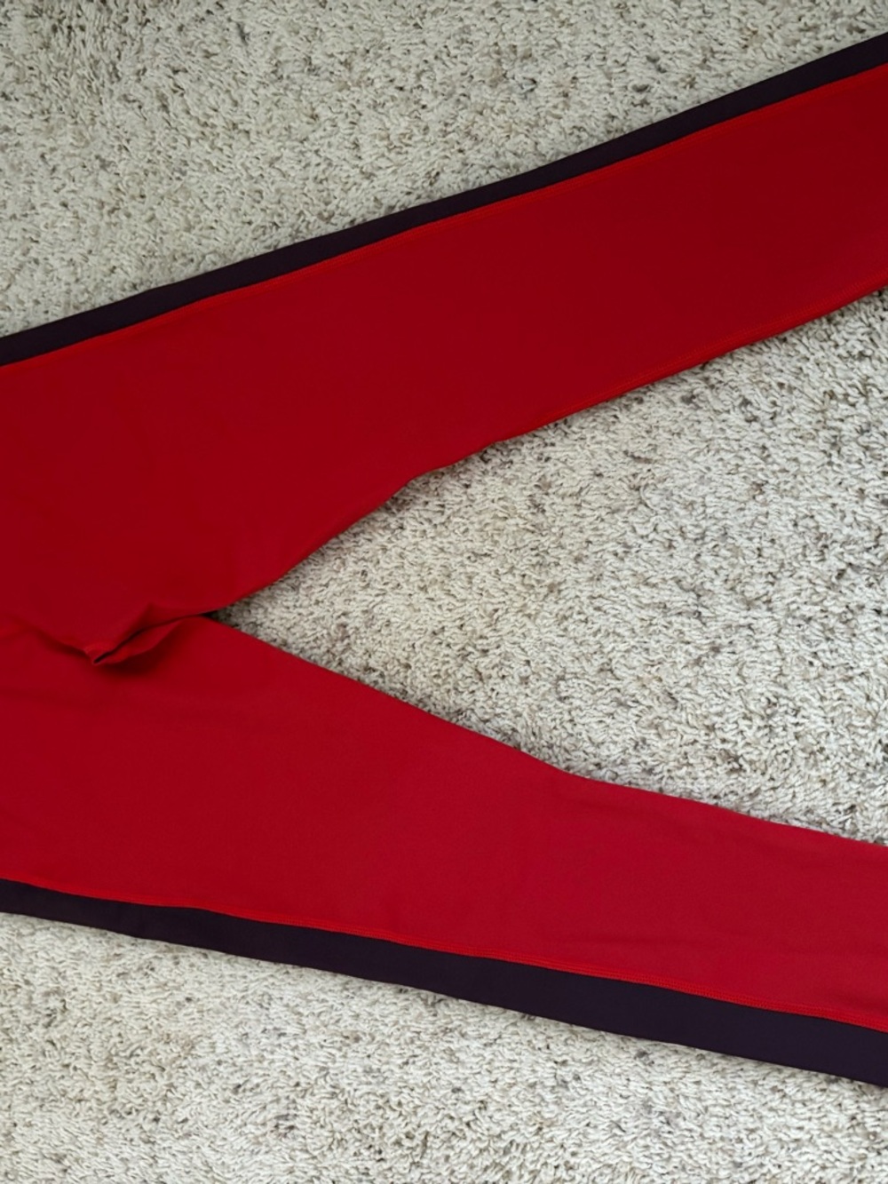 ZYIA Red Jogger Pants with Black Side Stripe - Picture 2 of 3